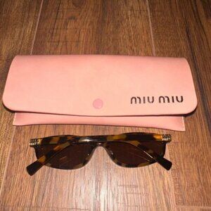 Excellent condition Miu Miu Brown Tortoiseshell Sunglasses